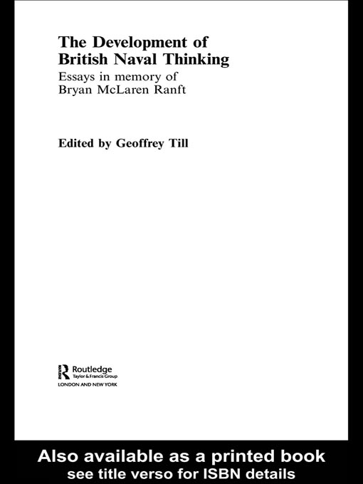 Cover image for The Development of British Naval Thinking